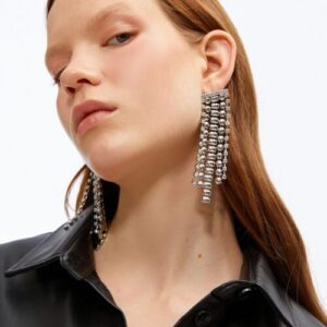 Women’s Stone Large Dangle Earrings