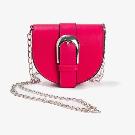 Women's Buckled Shoulder Bag Leather Look - Image 4